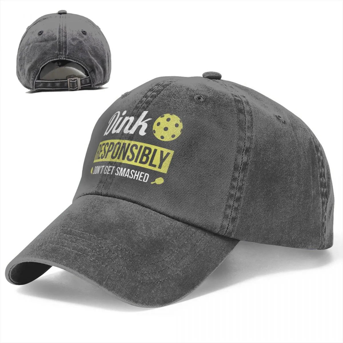 Dink Responsibly Pickleball Baseball Cap