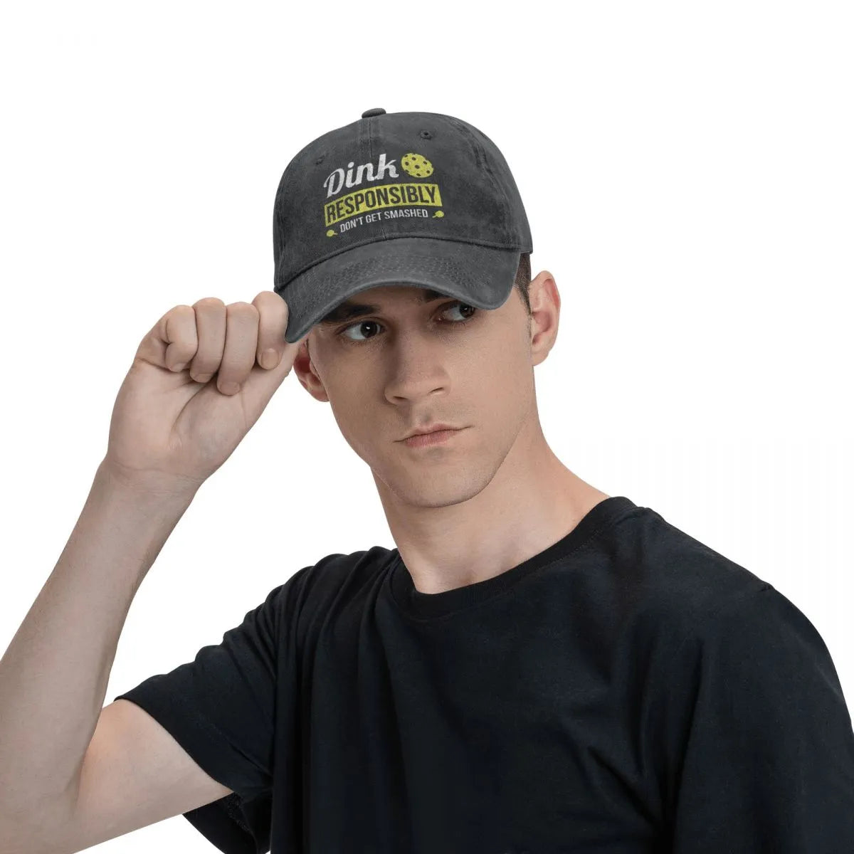 Dink Responsibly Pickleball Baseball Cap