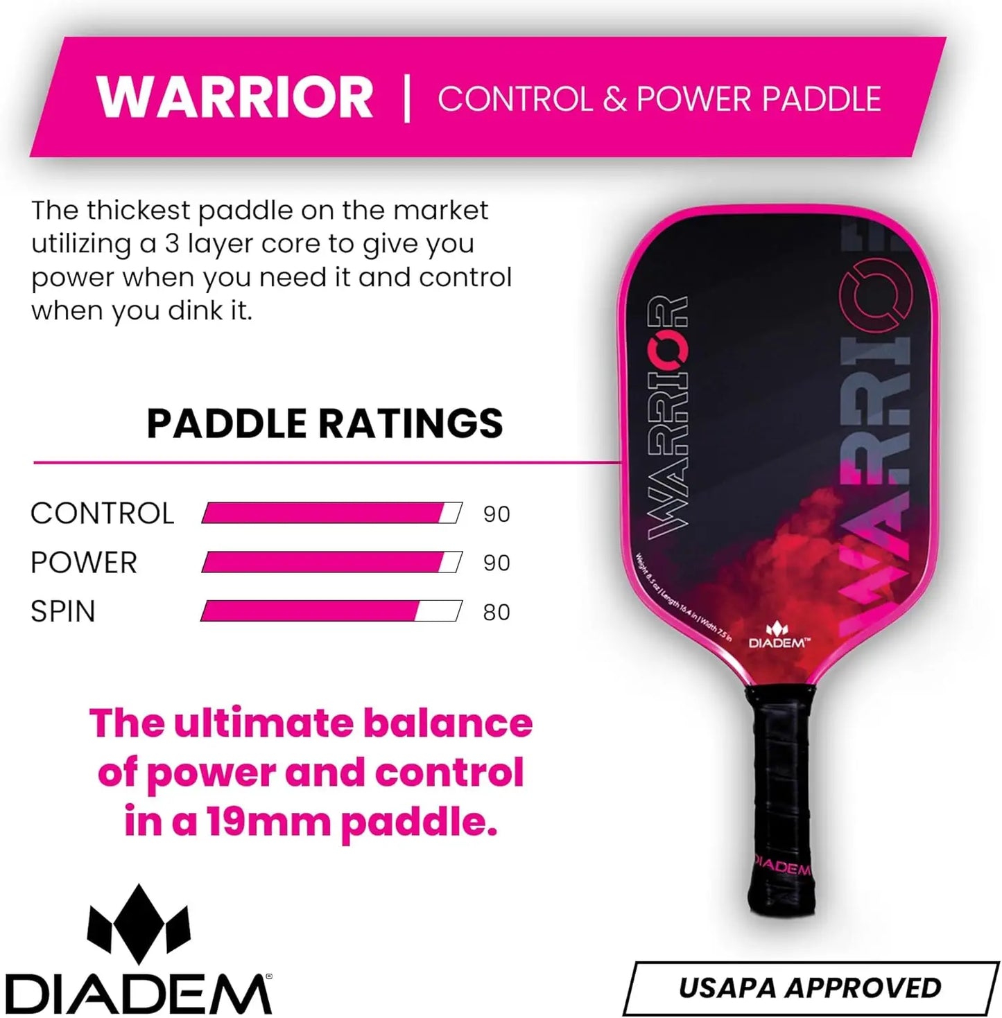 Diadem Warrior Pickleball Paddle