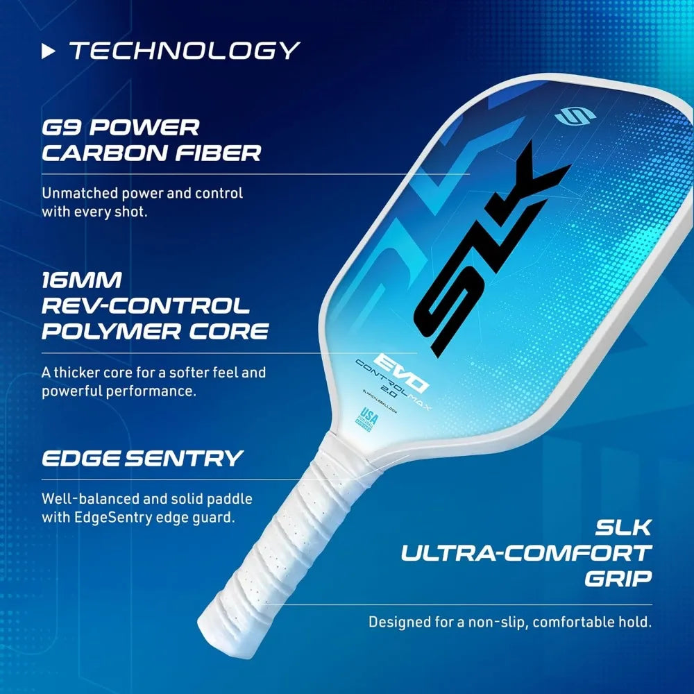 SLK by Selkirk | Evo Power, Hybrid & Control Paddles | Fiberglass Pickleball Paddle