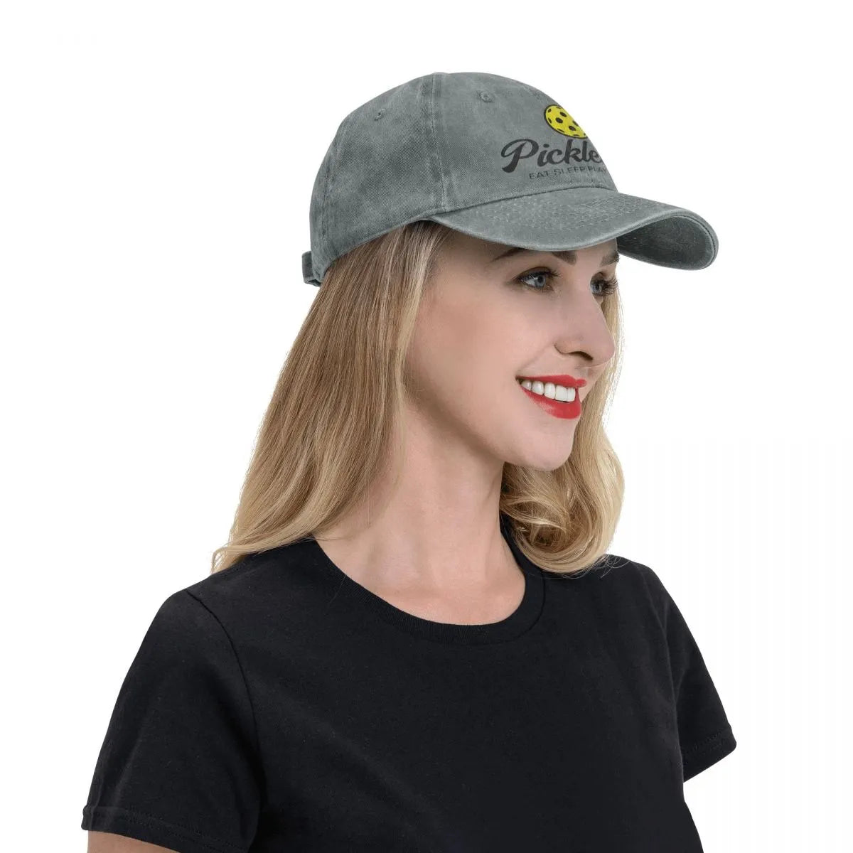 Eat Sleep Play Repeat Pickleball Baseball Hat