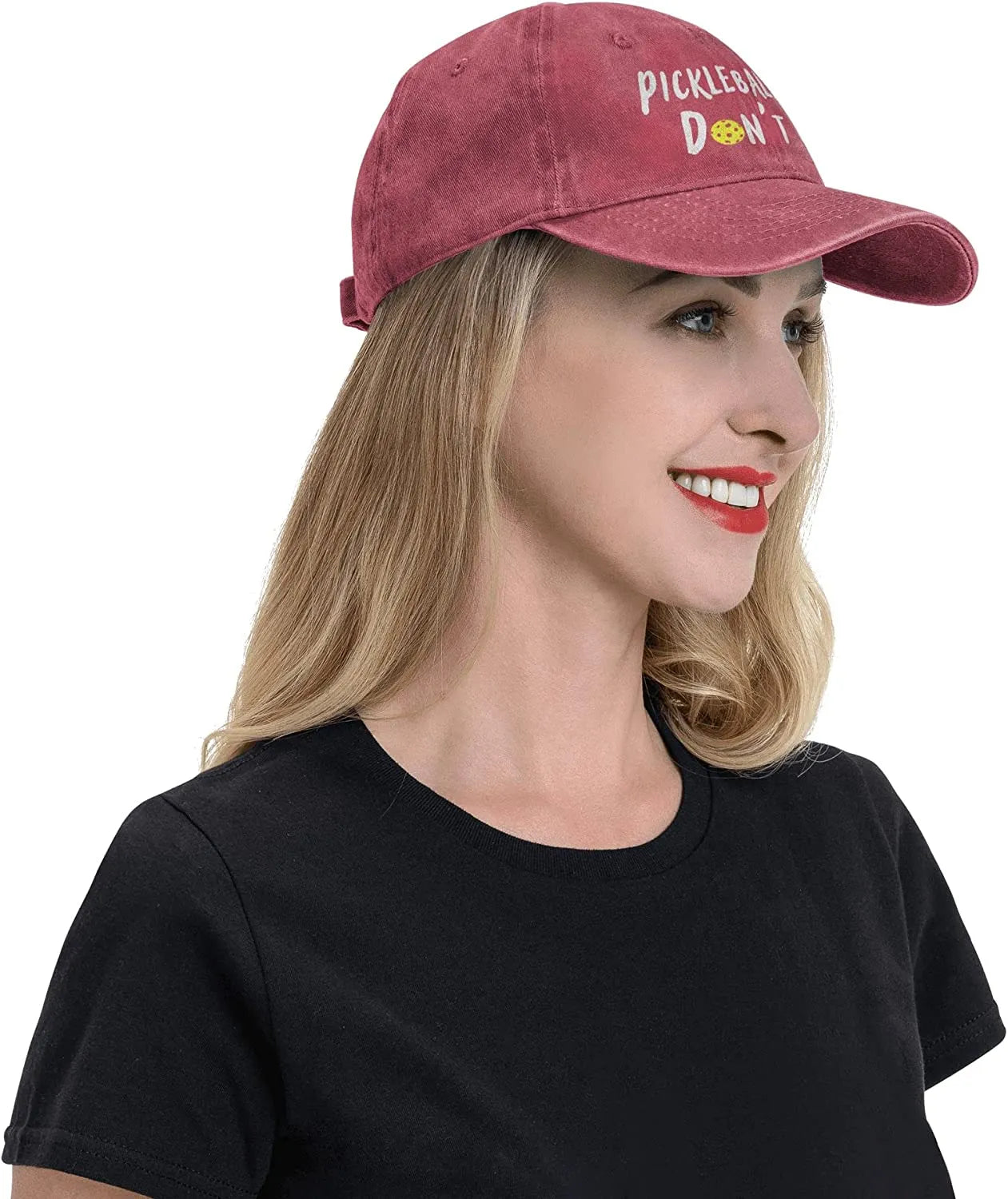 Pickleball Hair Don't Care Adjustable Hat