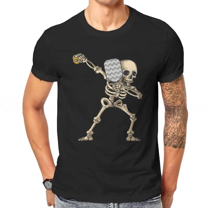 Pickleball Dabbing Skeleton T-Shirt